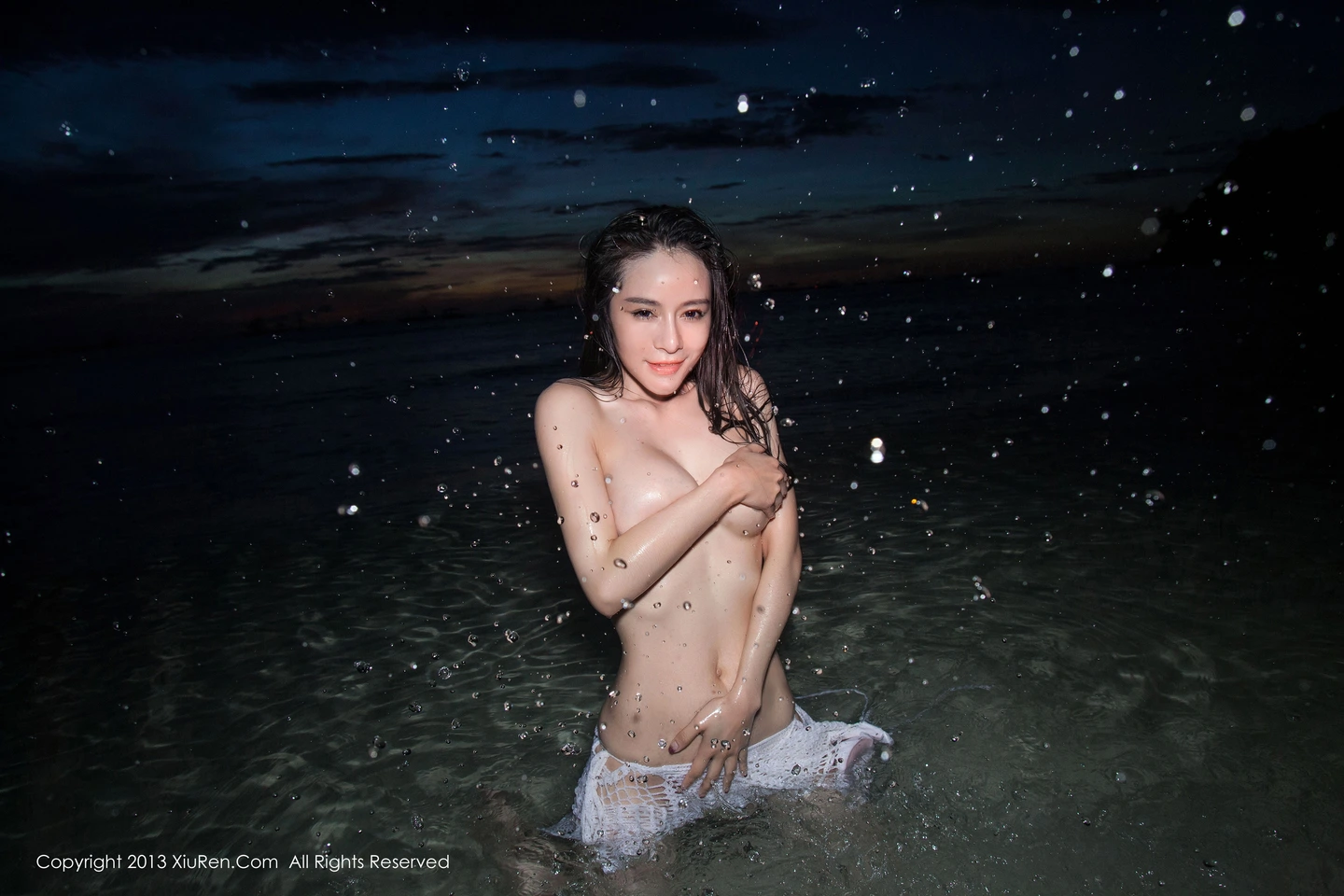 [XiuRen秀人网]No.069_嫩模nancy小姿白色情趣内衣泳池里湿身诱惑写真73P-秀人网 - XiuRen.Space